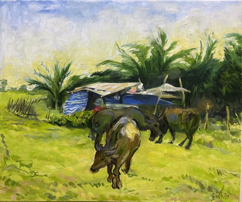 Ubon Ratchathani, Thailand by Yothin Kanokbanpot, Painting for Sale on Select