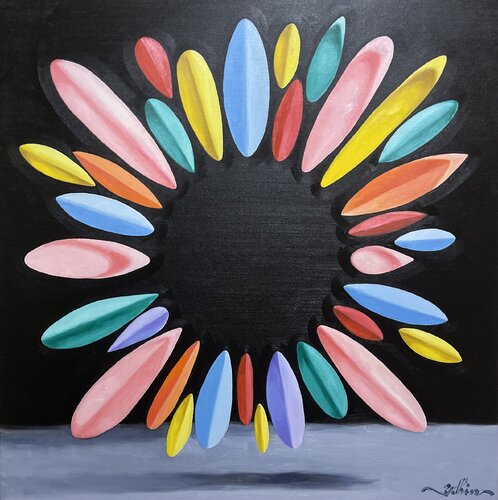 Clear mind travelling by Yothin Kanokbanpot, Painting for Sale on Select