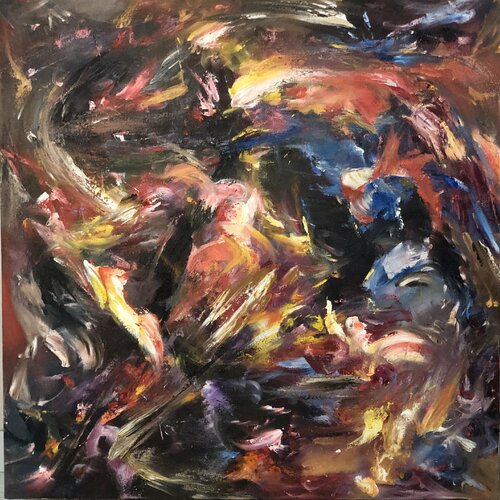 The action of mind by Yothin Kanokbanpot, Painting for Sale on Select