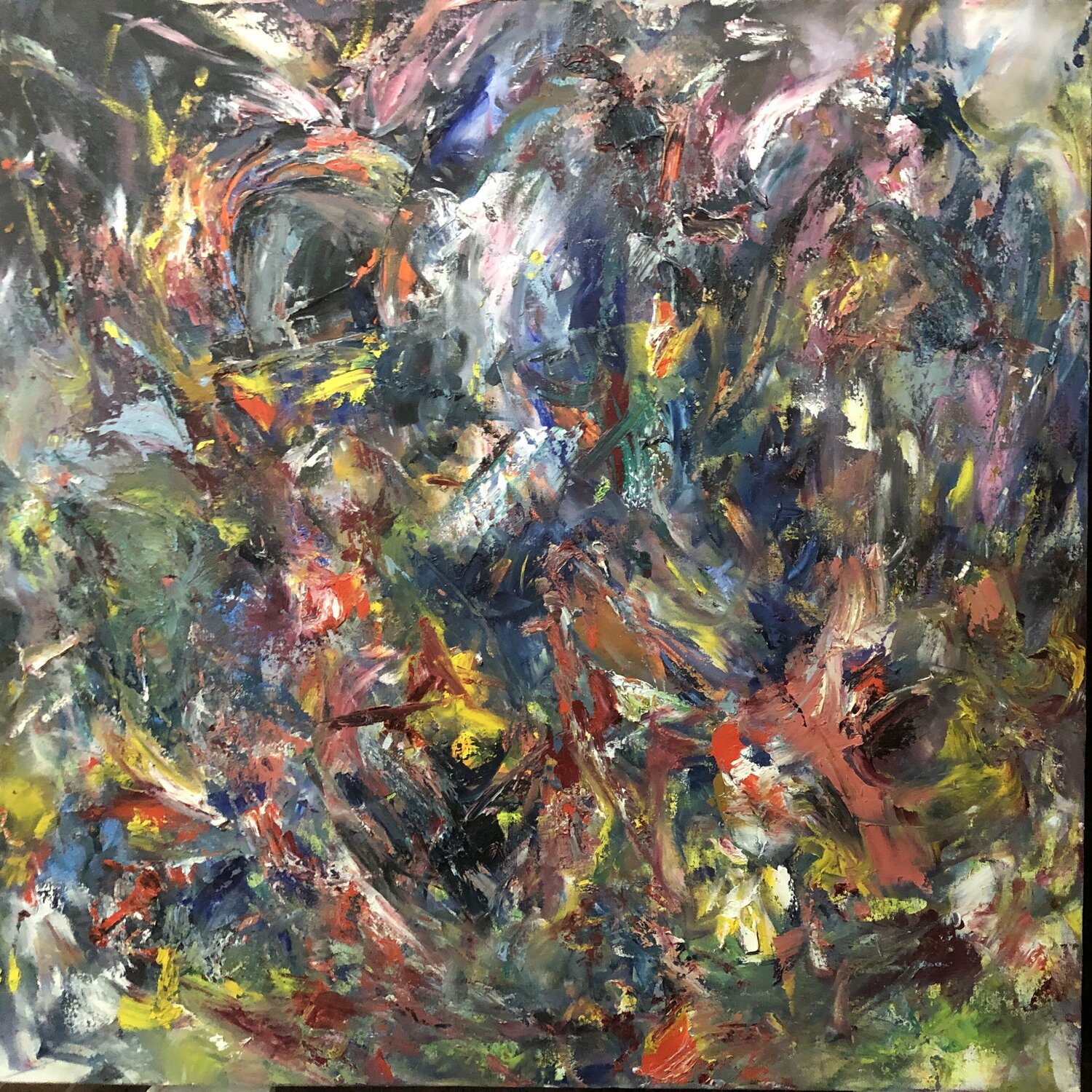 Mind quantum MG central ( Untitled 22 ) Yothin Kanokbanpot Original painting for sale