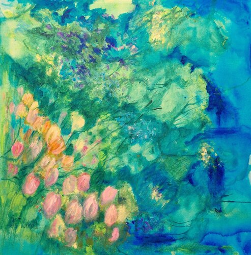 'Summer Impression no 1' by Aase Lind, Painting for Sale on Select