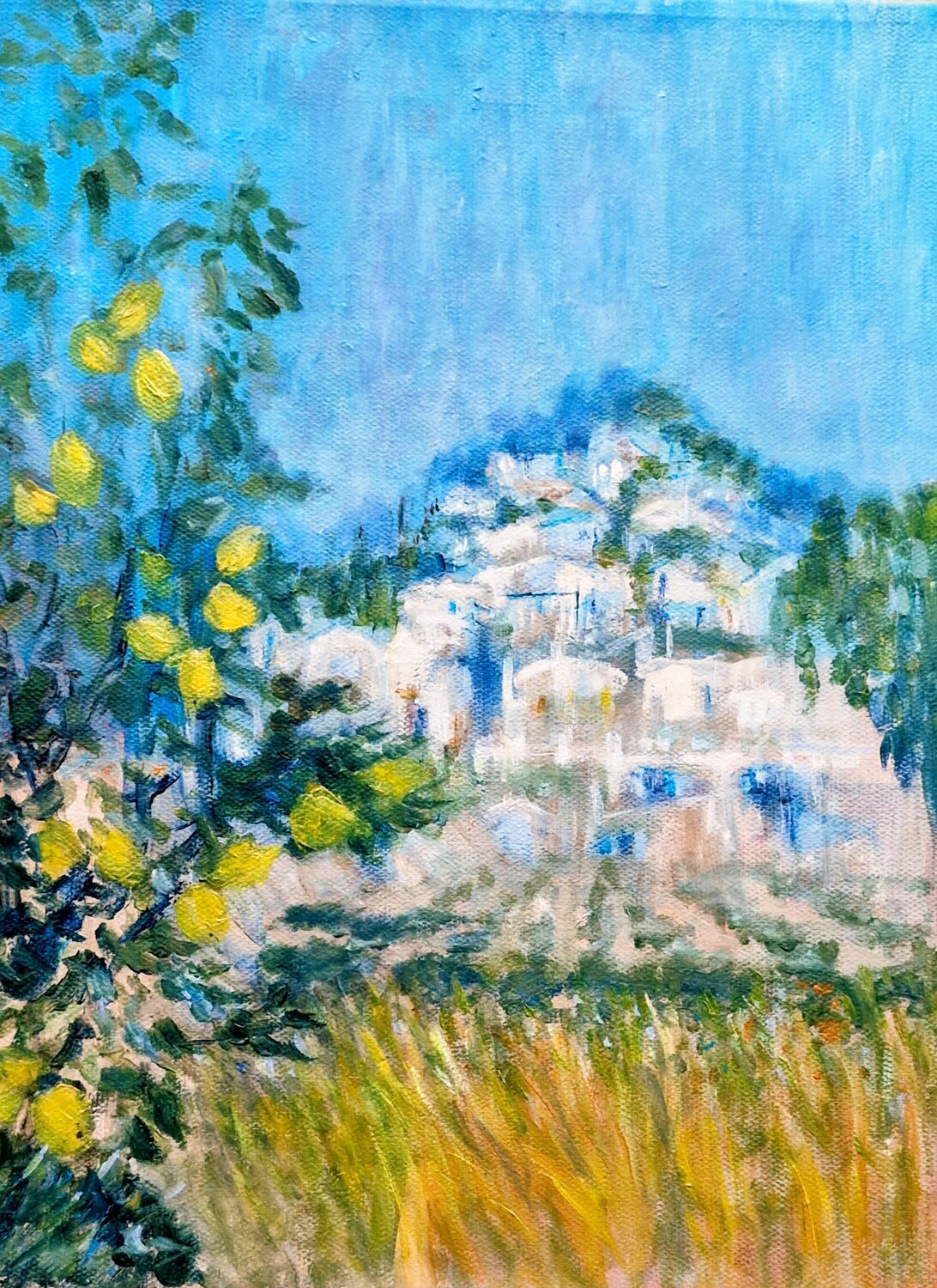 'Lemons in the South' Aase Lind Original painting for sale