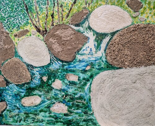 HOMENAJE A LA TIERRA 42. Tordera. Torrente de montaña. Catalunya. Spain by JOAN PARRAMON, Painting for Sale on Select