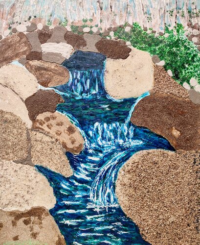 Torrente de montaña. Catalunya. Spain by JOAN PARRAMON, Painting for Sale on Select