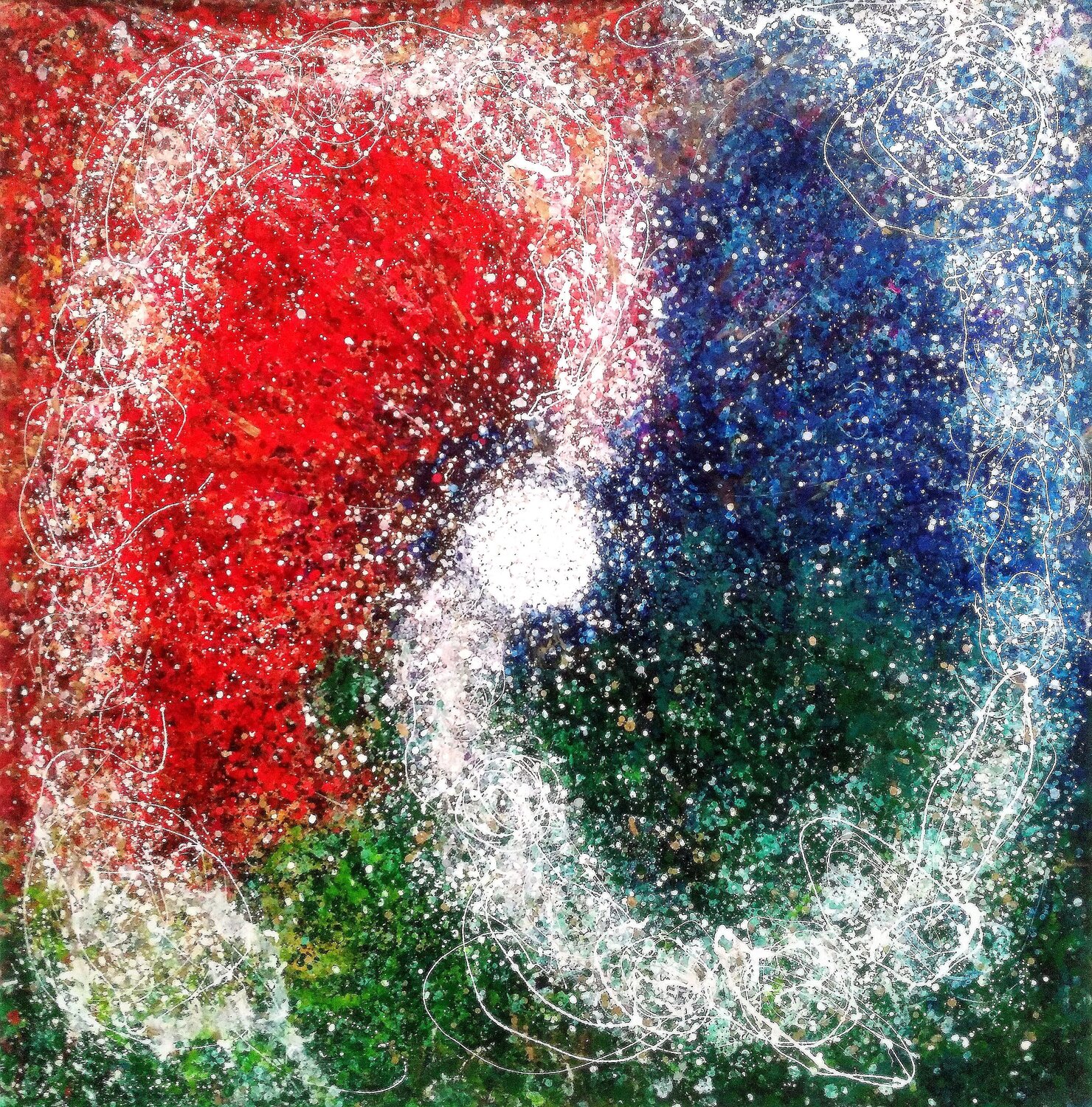 MACROCOSMOS 2 JOAN PARRAMON Original painting for sale