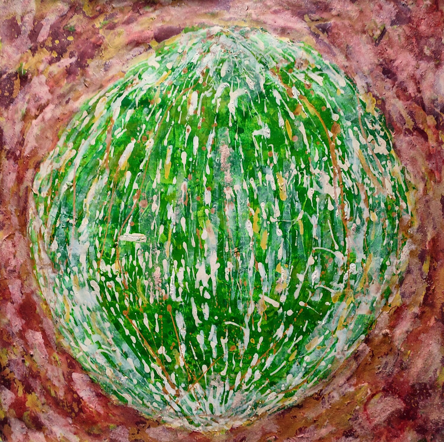 Mundo Verde JOAN PARRAMON Original painting for sale