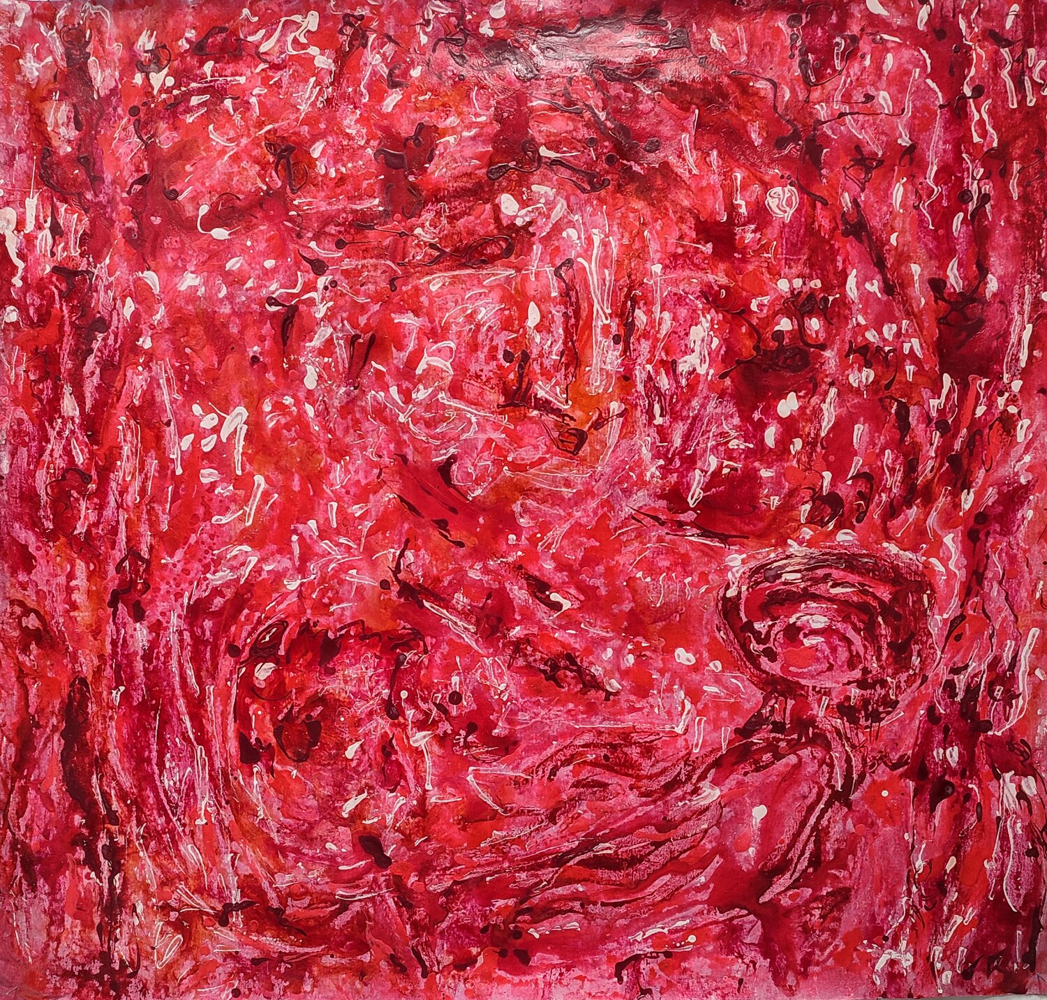 Rojos al Atardecer JOAN PARRAMON Original painting for sale