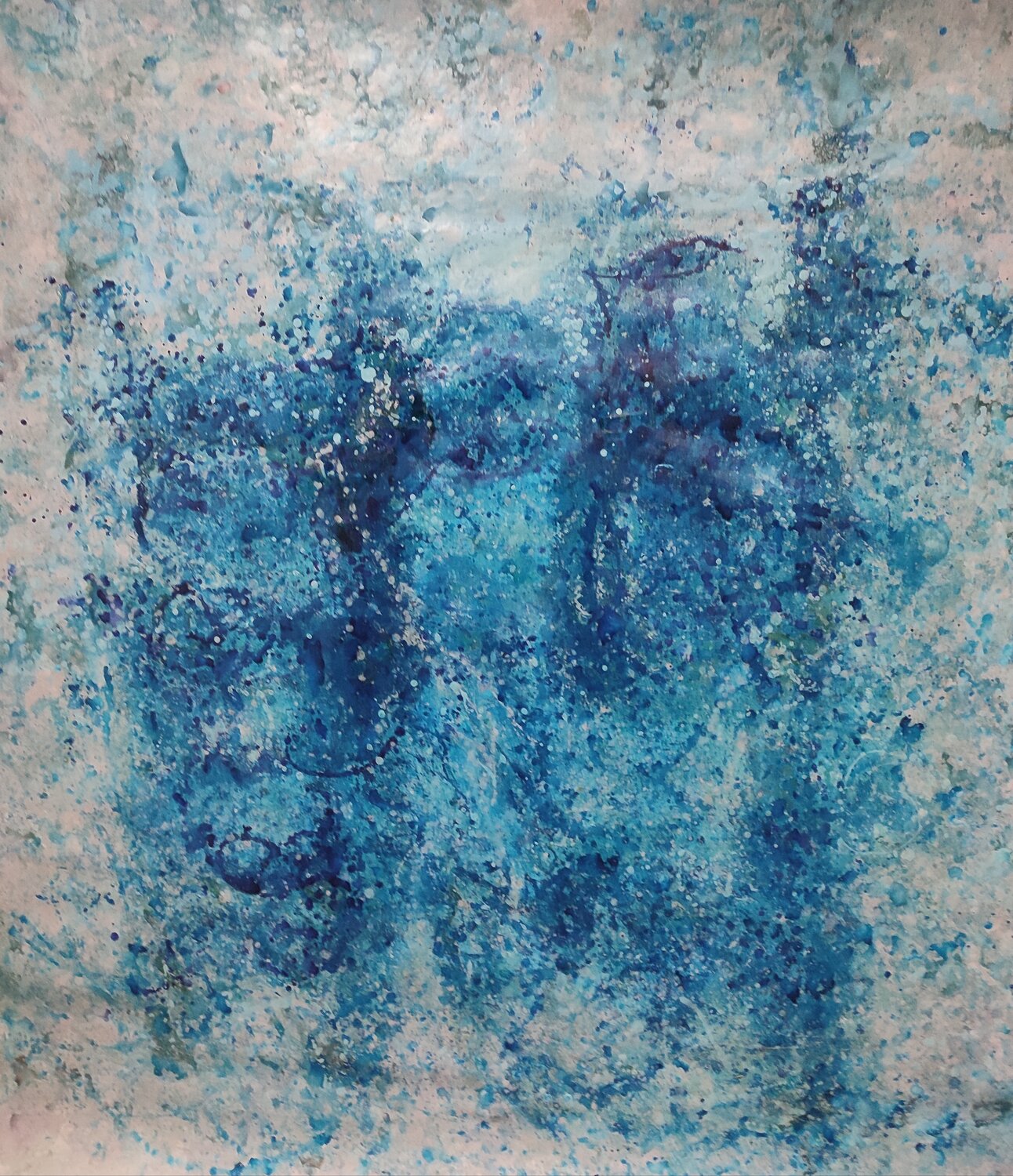 AZULES JOAN PARRAMON Original painting for sale