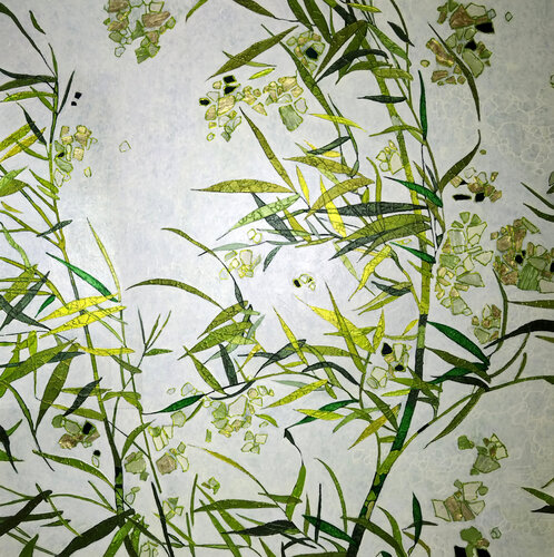 Bambous dans le vent by Sophie Cantou, Painting for Sale on Select
