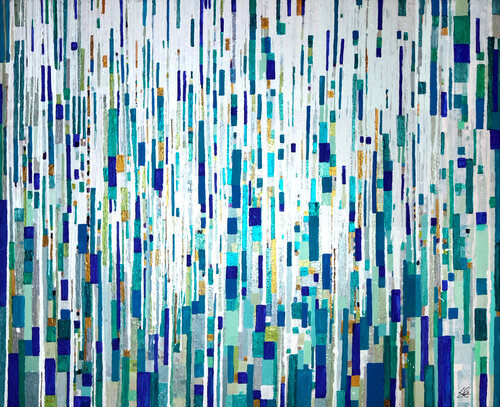 Mur d'eau 4 by Sophie Cantou, Painting for Sale on Select