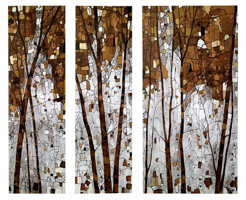 Unité (triptyque) by Sophie Cantou, Painting for Sale on Select