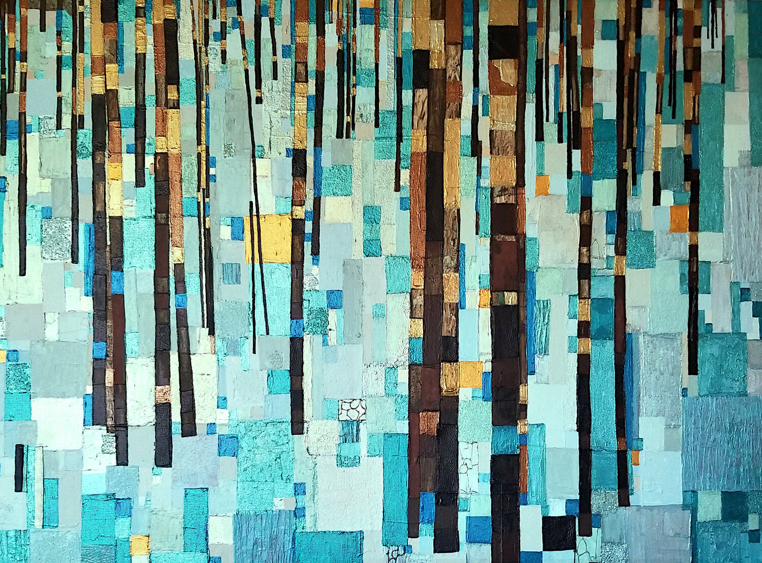 Temps de neige Sophie Cantou Original painting for sale