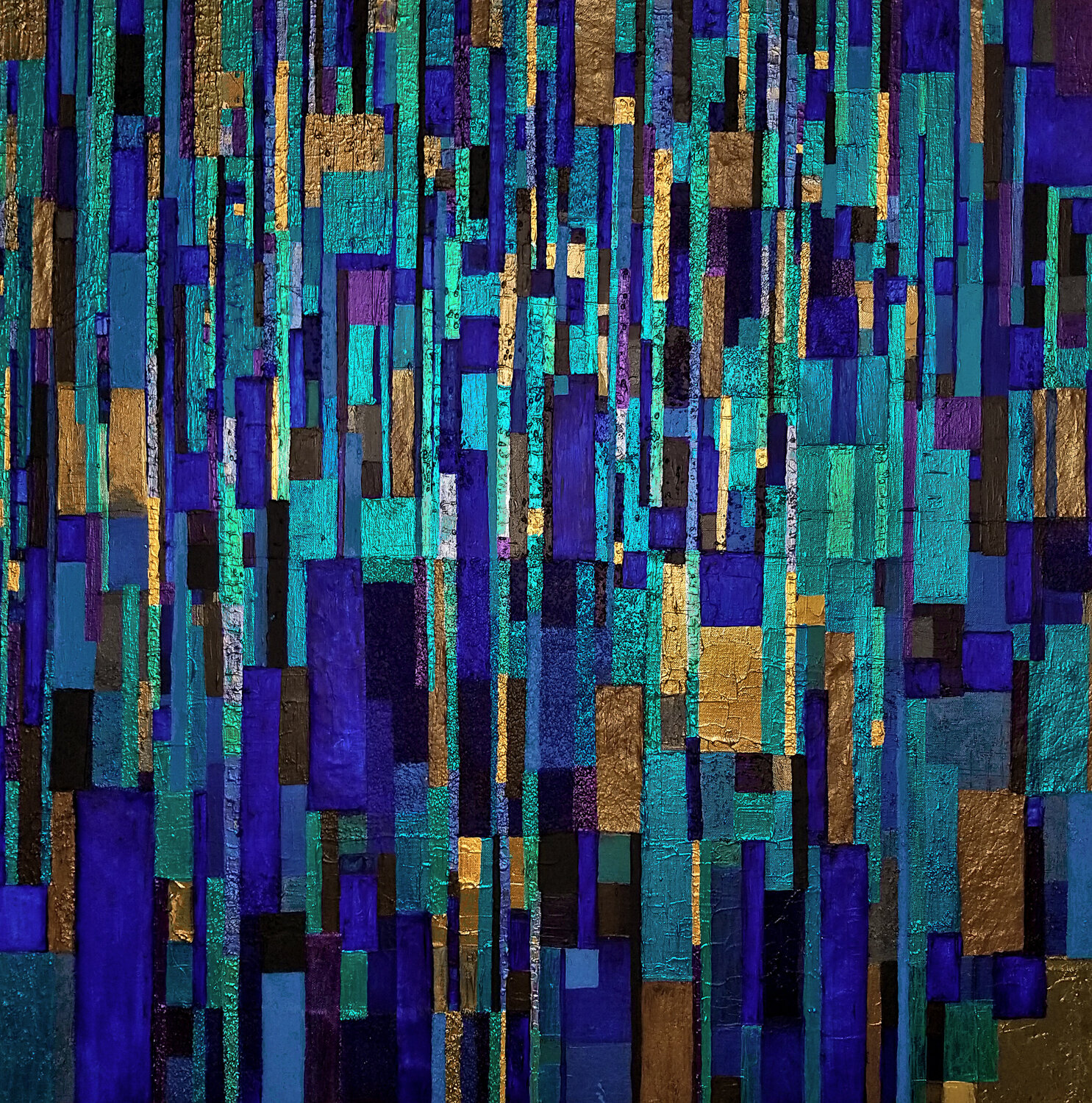 Bleu pluie Sophie Cantou Original painting for sale