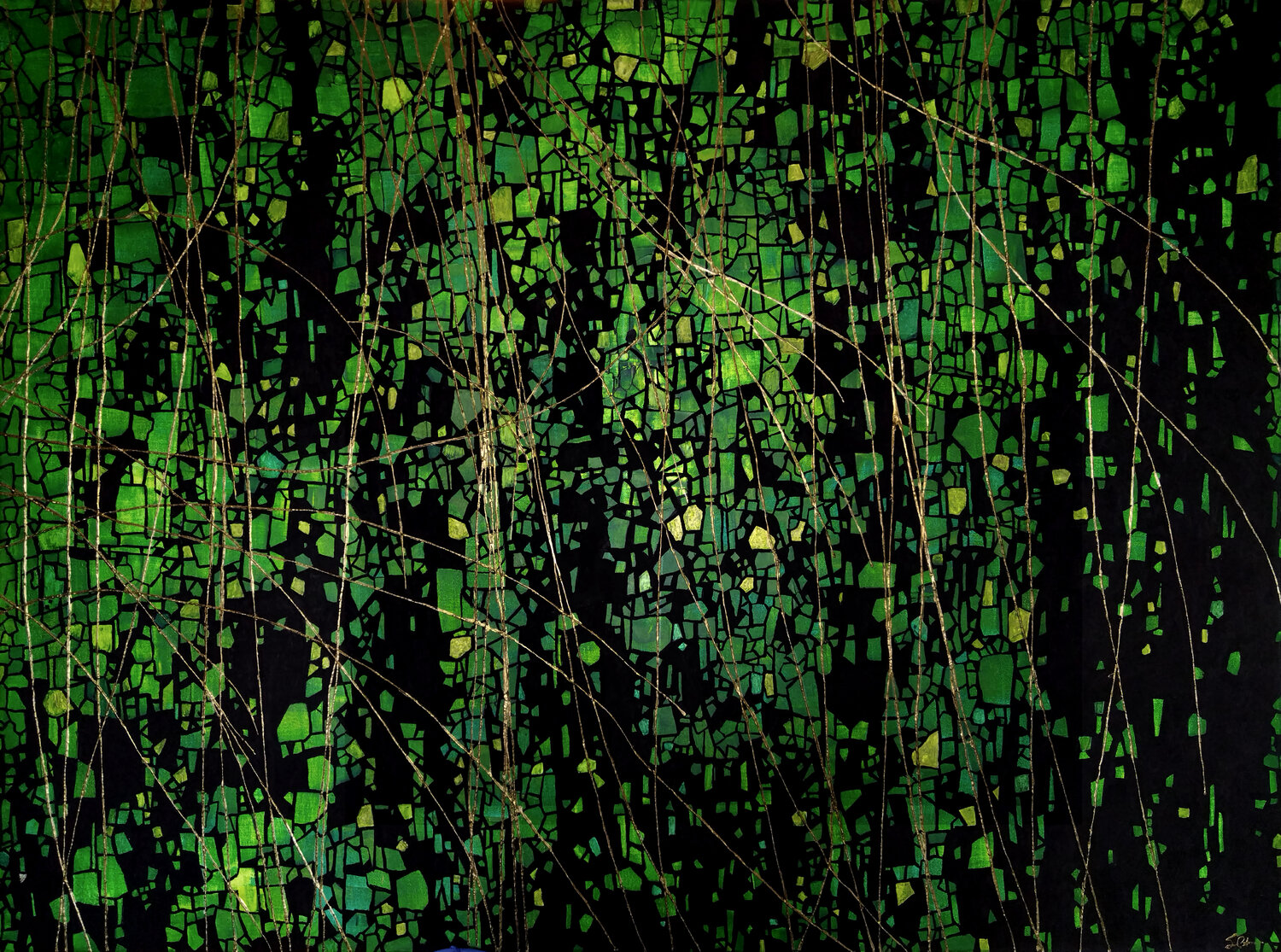 Salix Babylonica Sophie Cantou Original painting for sale