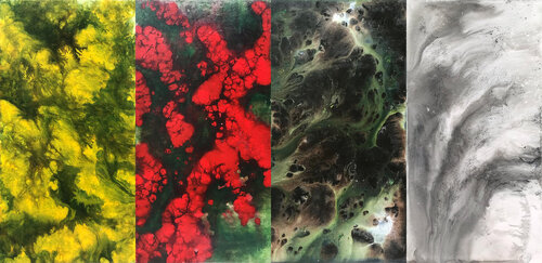 Xuân Hạ Thu Đông 3466 by Tứ Bảo Hoàng Lâm, Painting for Sale on Select