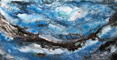 Ngôi làng dưới thung lũng by Tứ Bảo Hoàng Lâm, Painting for Sale on Select