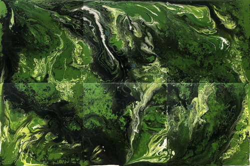 Đồng xanh by Tứ Bảo Hoàng Lâm, Painting for Sale on Select