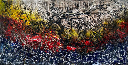 Khúc khải hoàn trong điêu tàn by Tứ Bảo Hoàng Lâm, Painting for Sale on Select
