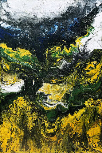 Chiều hạ vàng by Tứ Bảo Hoàng Lâm, Painting for Sale on Select