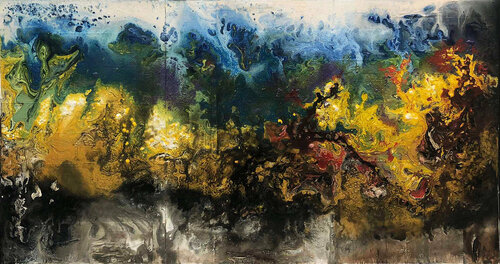 Chiều hạ vàng II by Tứ Bảo Hoàng Lâm, Painting for Sale on Select