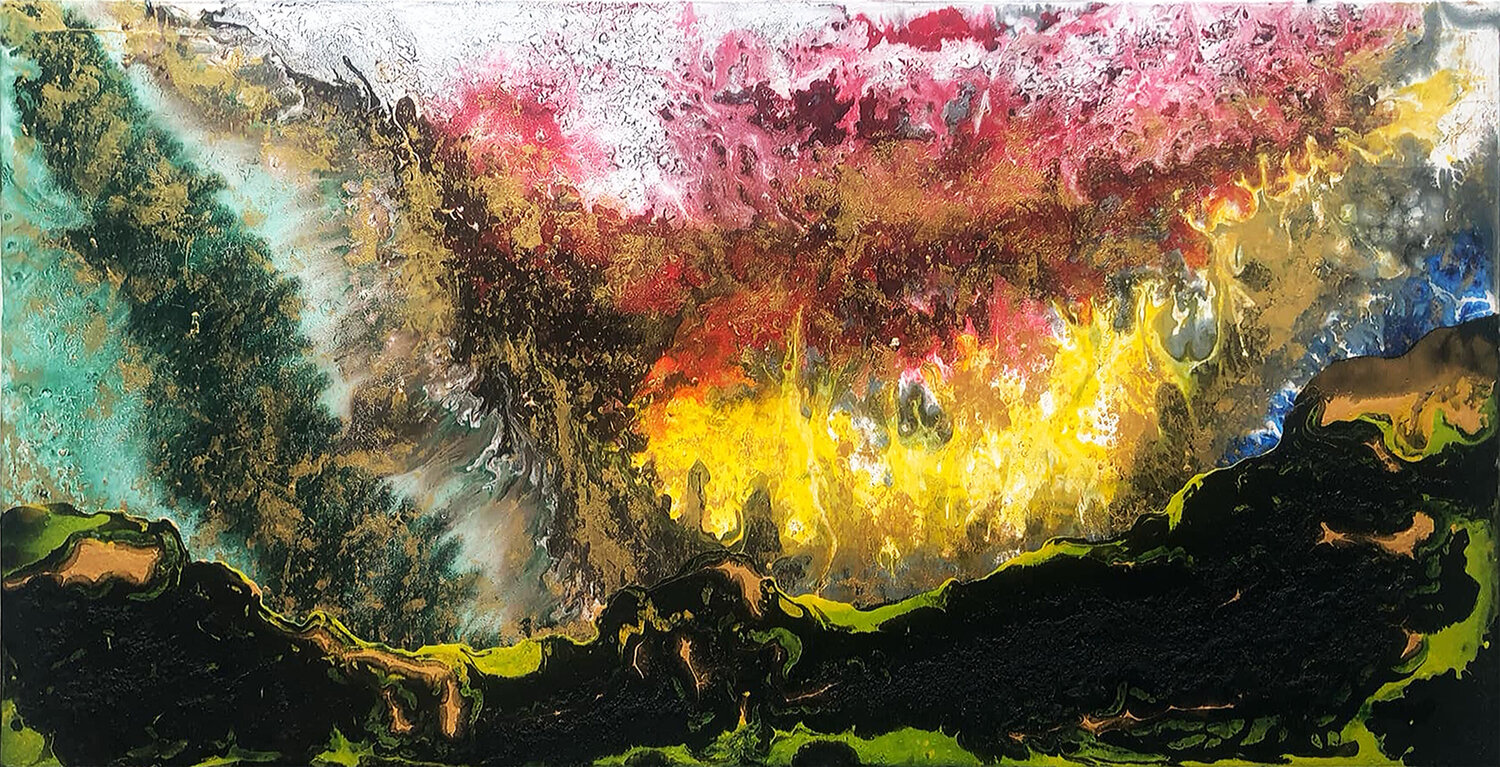 Mộng chiều xuân Tứ Bảo Hoàng Lâm Original painting for sale