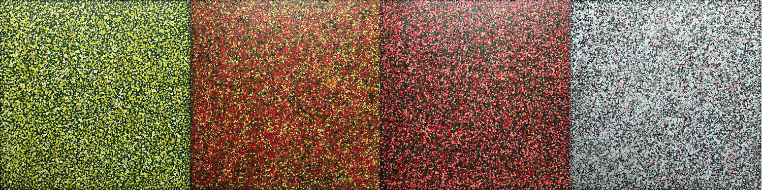 Xuân Hạ Thu Đông Tứ Bảo Hoàng Lâm Original painting for sale
