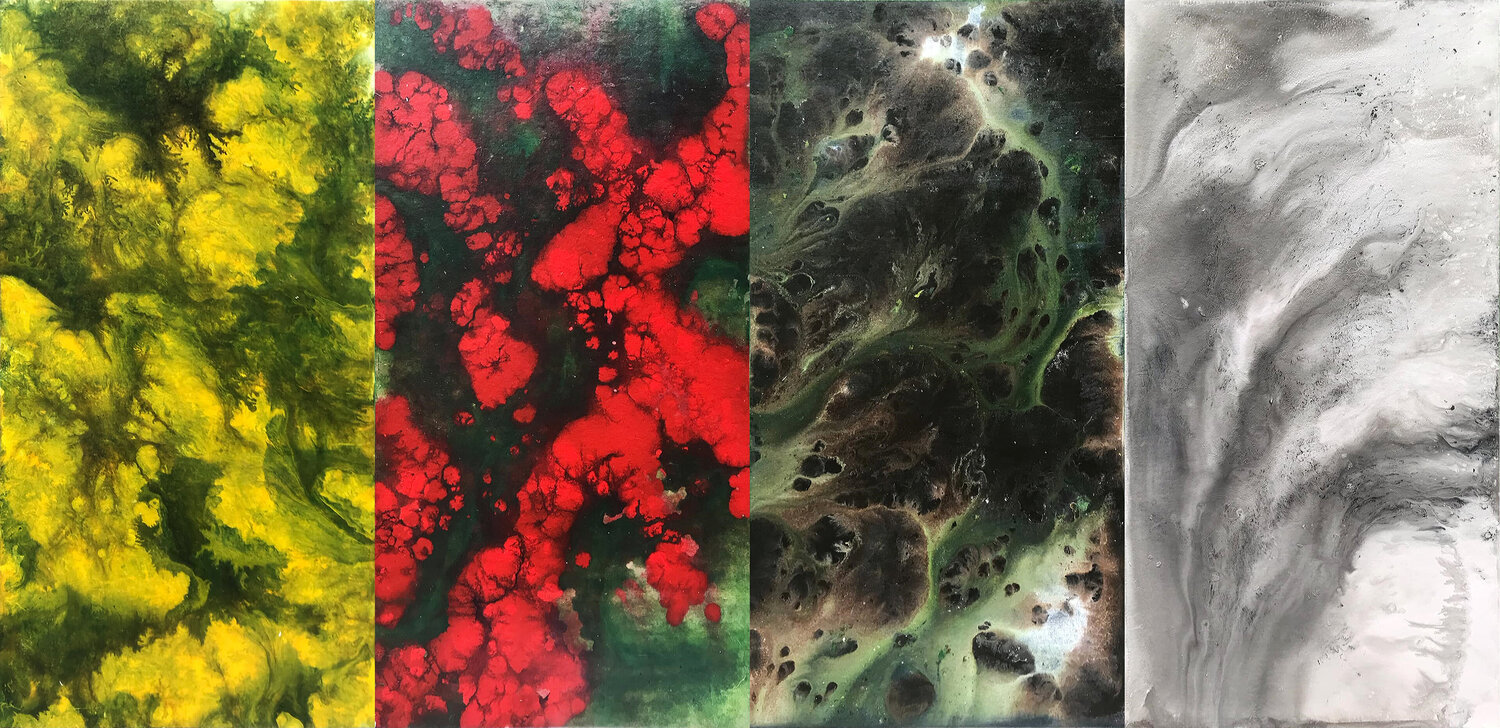 Xuân Hạ Thu Đông 3466 Tứ Bảo Hoàng Lâm Original painting for sale
