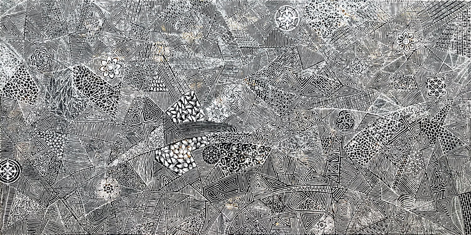 Suy tàn & Hồi sinh Tứ Bảo Hoàng Lâm Original painting for sale