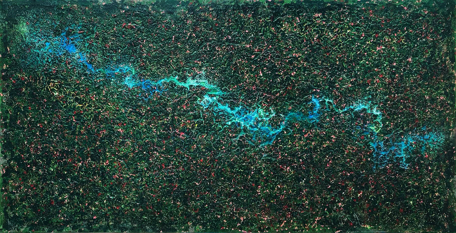 Mùa sen Tứ Bảo Hoàng Lâm Original painting for sale