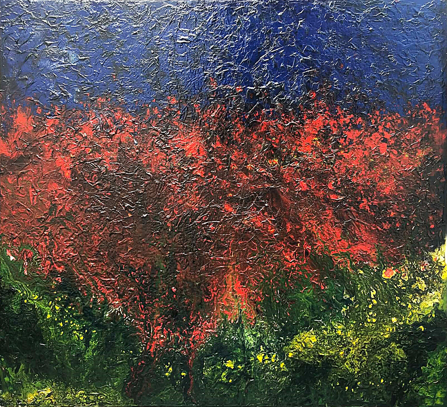 Giáng sinh an lành Tứ Bảo Hoàng Lâm Original painting for sale