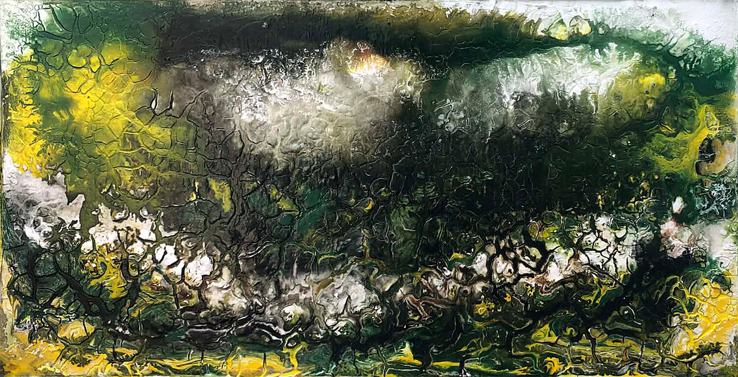 Lời thì thầm mùa xuân Tứ Bảo Hoàng Lâm Original painting for sale