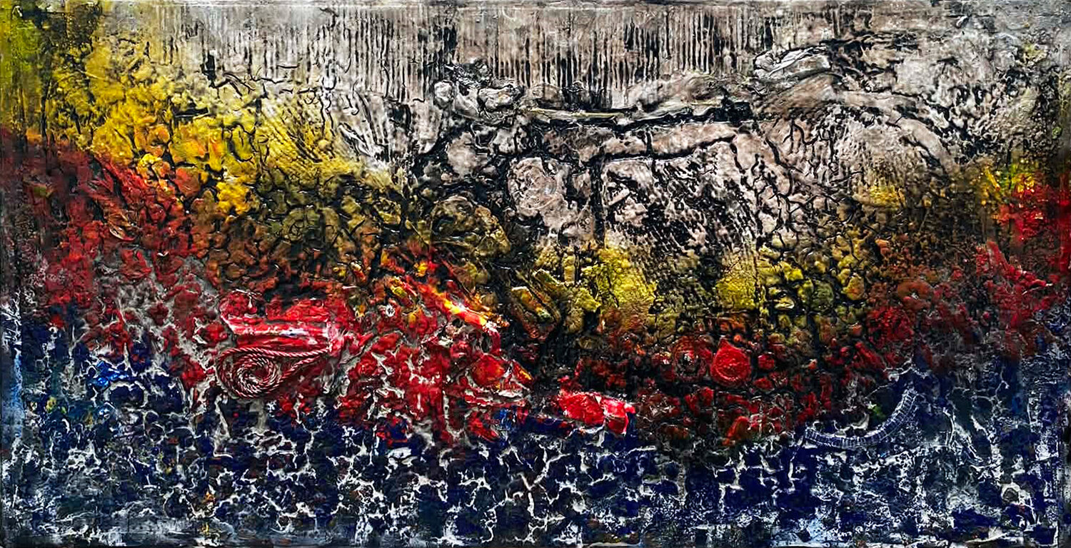 Khúc khải hoàn trong điêu tàn Tứ Bảo Hoàng Lâm Original painting for sale