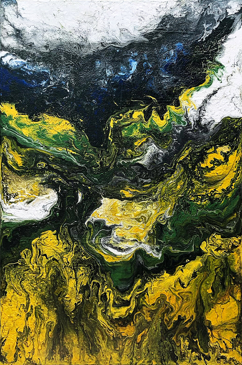 Chiều hạ vàng Tứ Bảo Hoàng Lâm Original painting for sale
