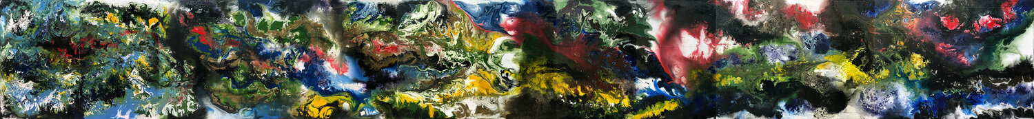 Nước non ngàn dặm Tứ Bảo Hoàng Lâm Original painting for sale