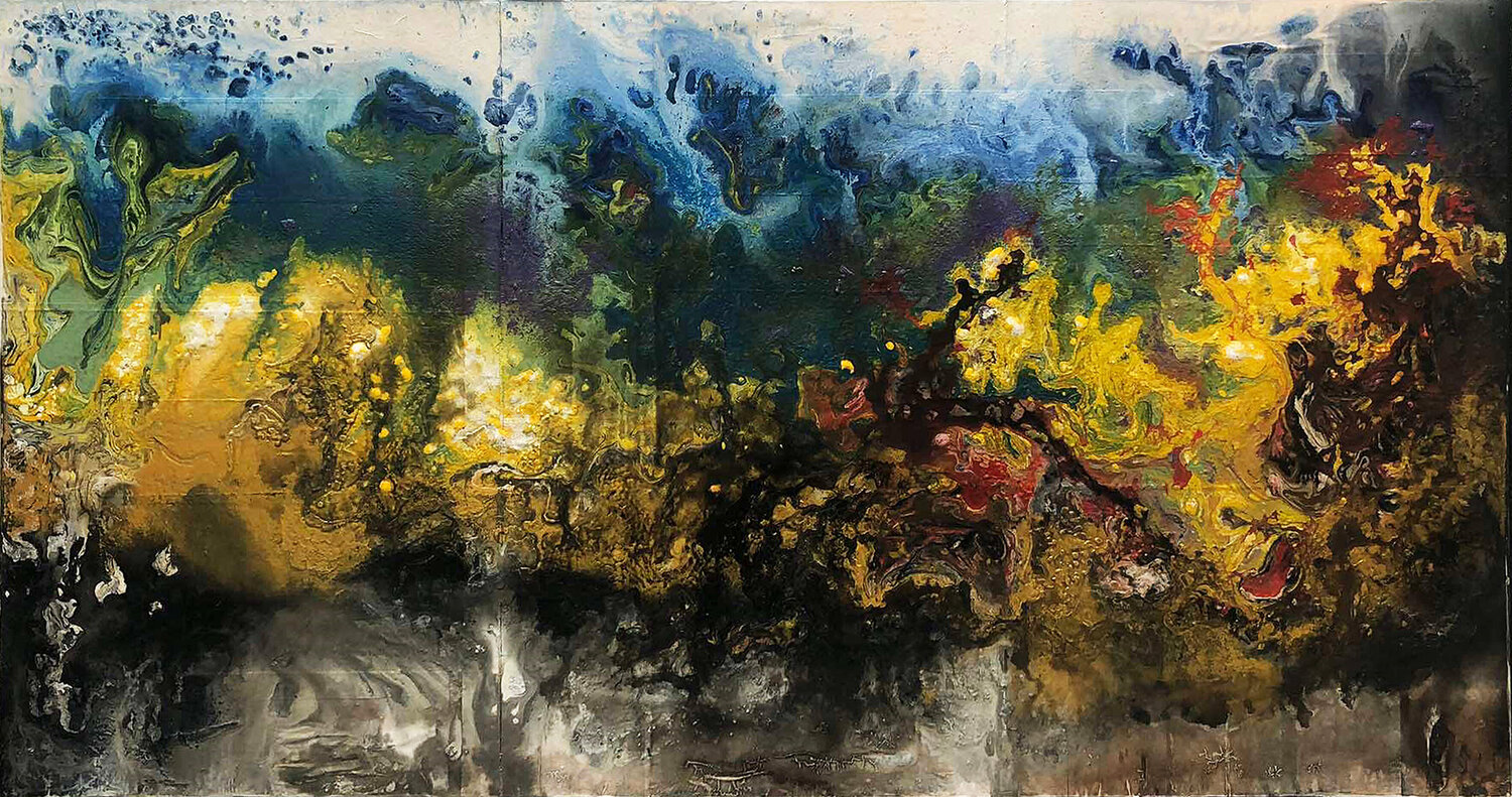 Chiều hạ vàng II Tứ Bảo Hoàng Lâm Original painting for sale
