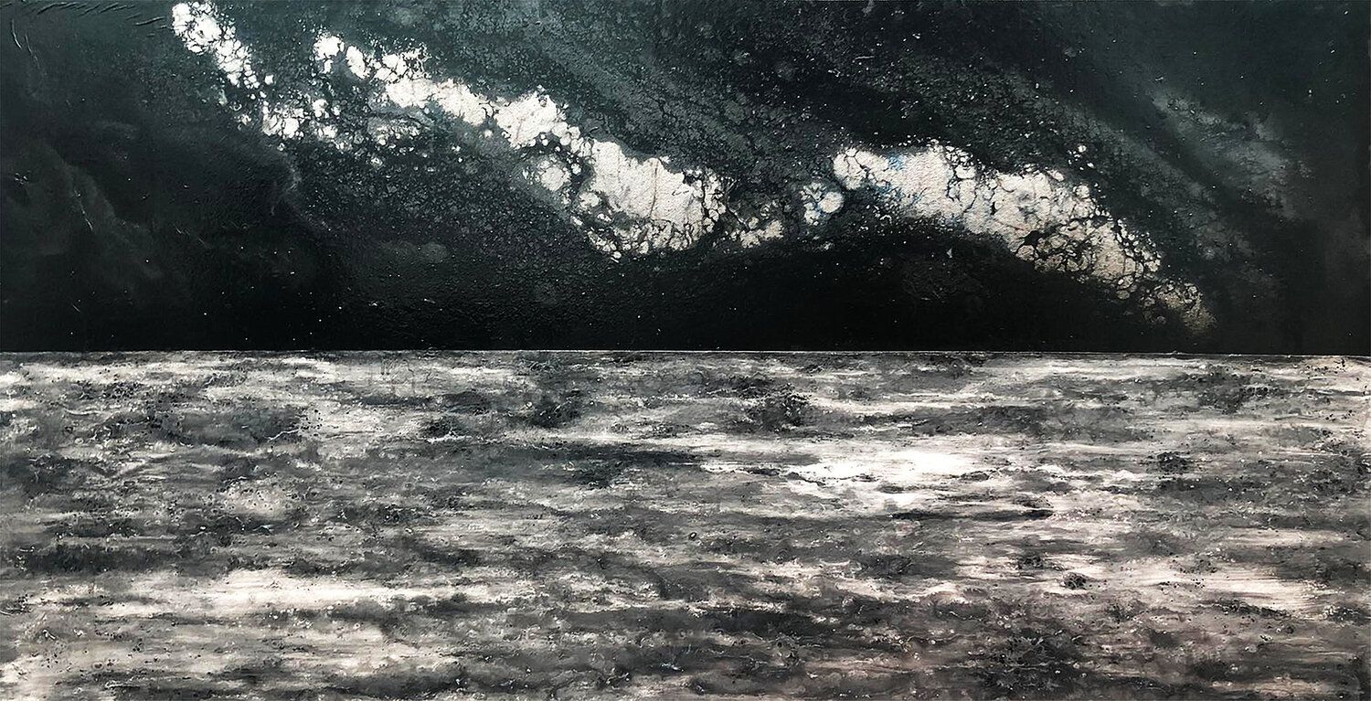 Biển đêm Tứ Bảo Hoàng Lâm Original painting for sale