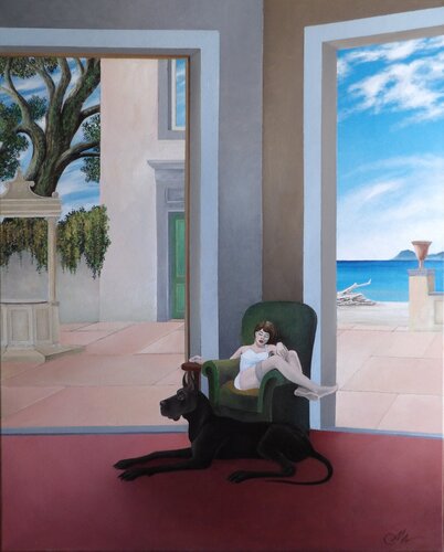 Tra il pozzo e il mare by Cecco Mariniello, Painting for Sale on Select