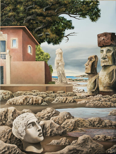 Sull'isola by Cecco Mariniello, Painting for Sale on Select