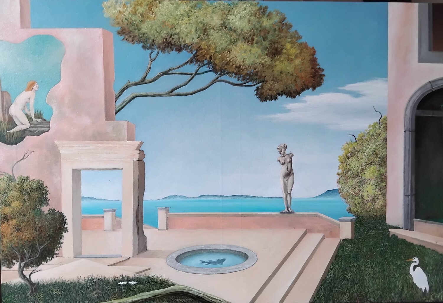 La casa della villeggiatura Cecco Mariniello Original painting for sale