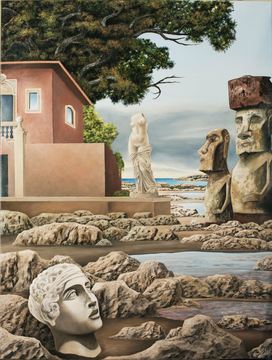 Sull'isola Cecco Mariniello Original painting for sale