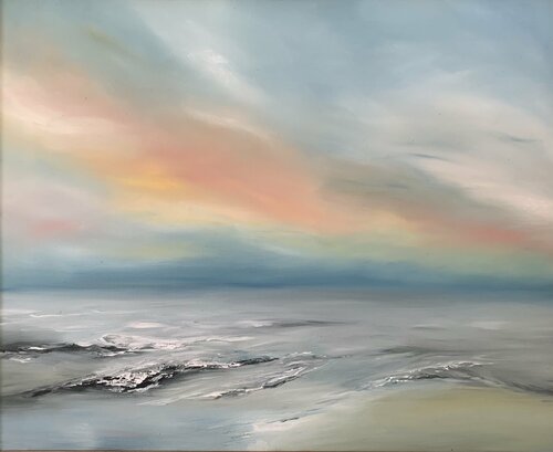 Rhythm of the waters by Sumali Piyatissa, Painting for Sale on Select