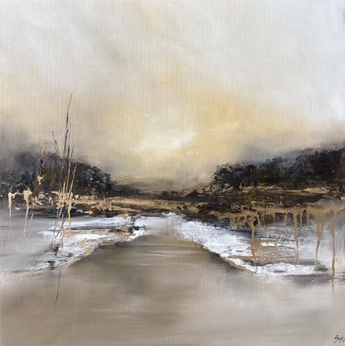 Unspoken Distance by Sumali Piyatissa, Painting for Sale on Select