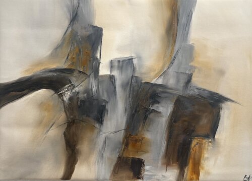 Echoes of structure by Sumali Piyatissa, Painting for Sale on Select
