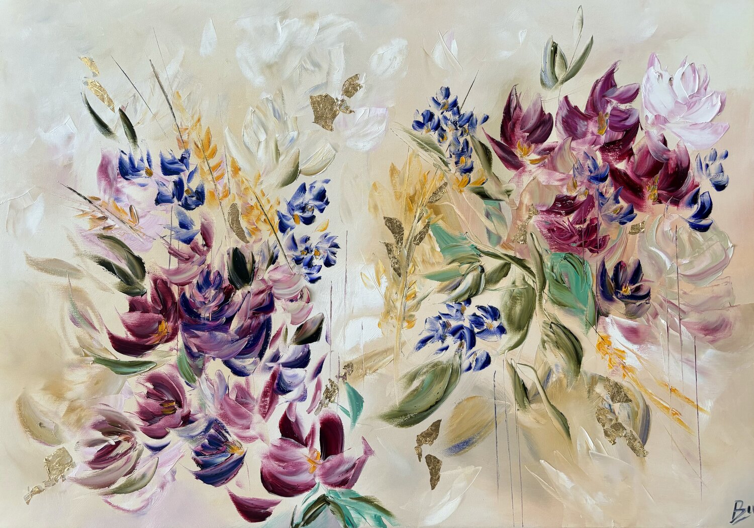 Floral scents Sumali Piyatissa Original painting for sale