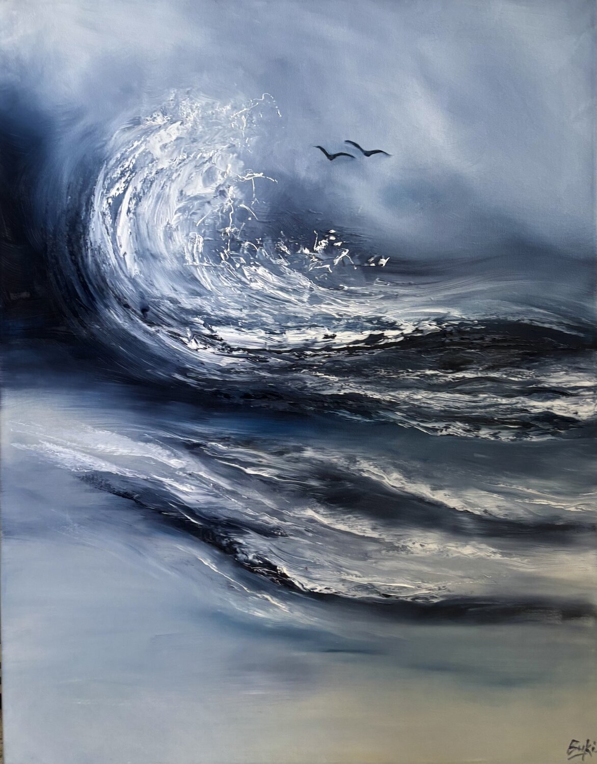 Above the storm Sumali Piyatissa Original painting for sale