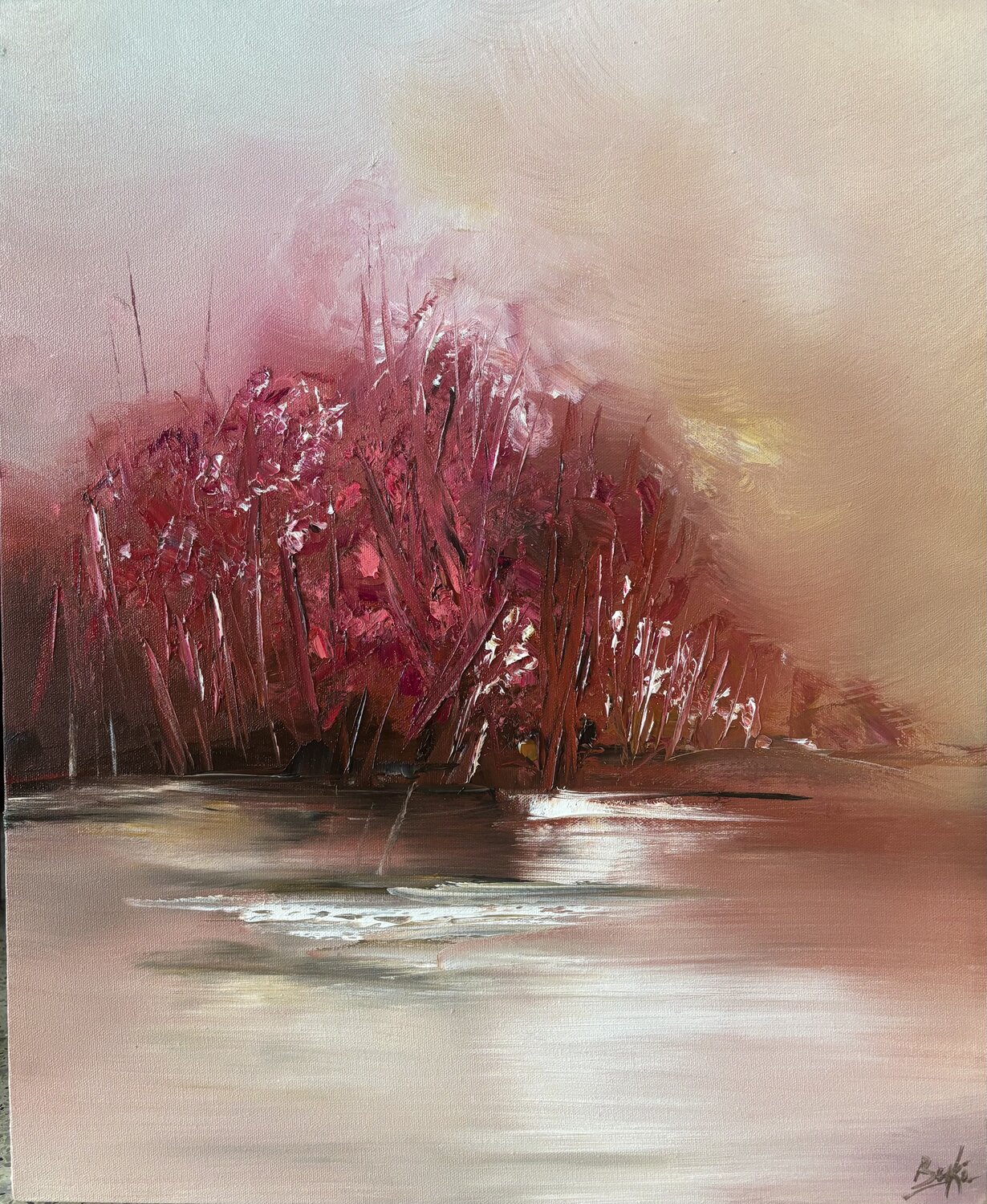Whispers of Autumn Sumali Piyatissa Original painting for sale