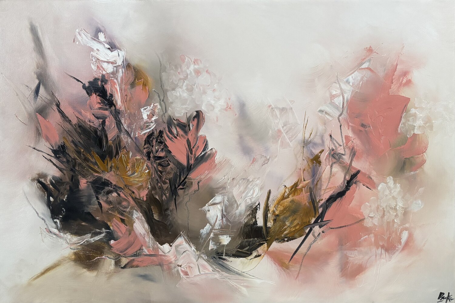 Whispers in bloom Sumali Piyatissa Original painting for sale
