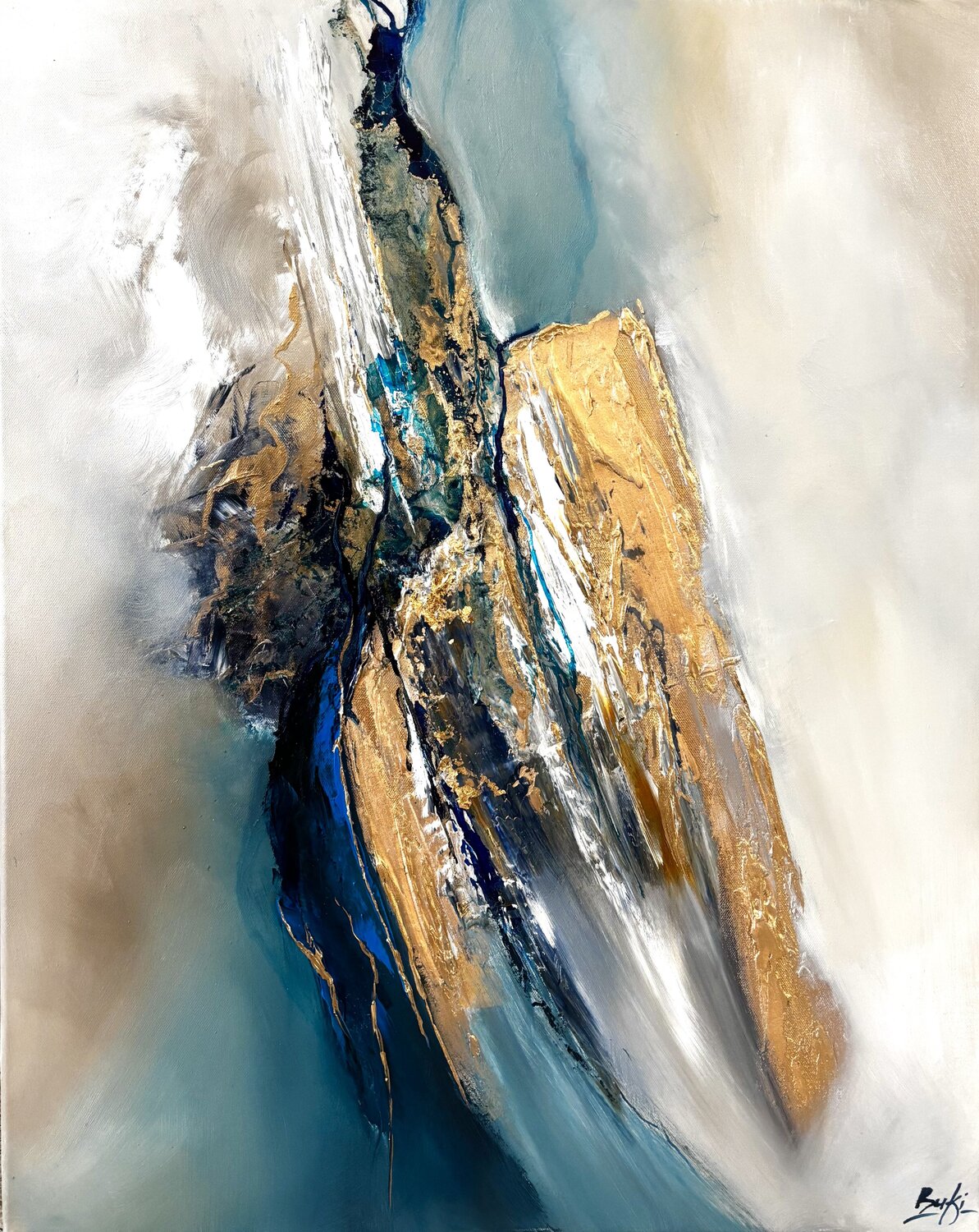 Beneath the surface Sumali Piyatissa Original painting for sale