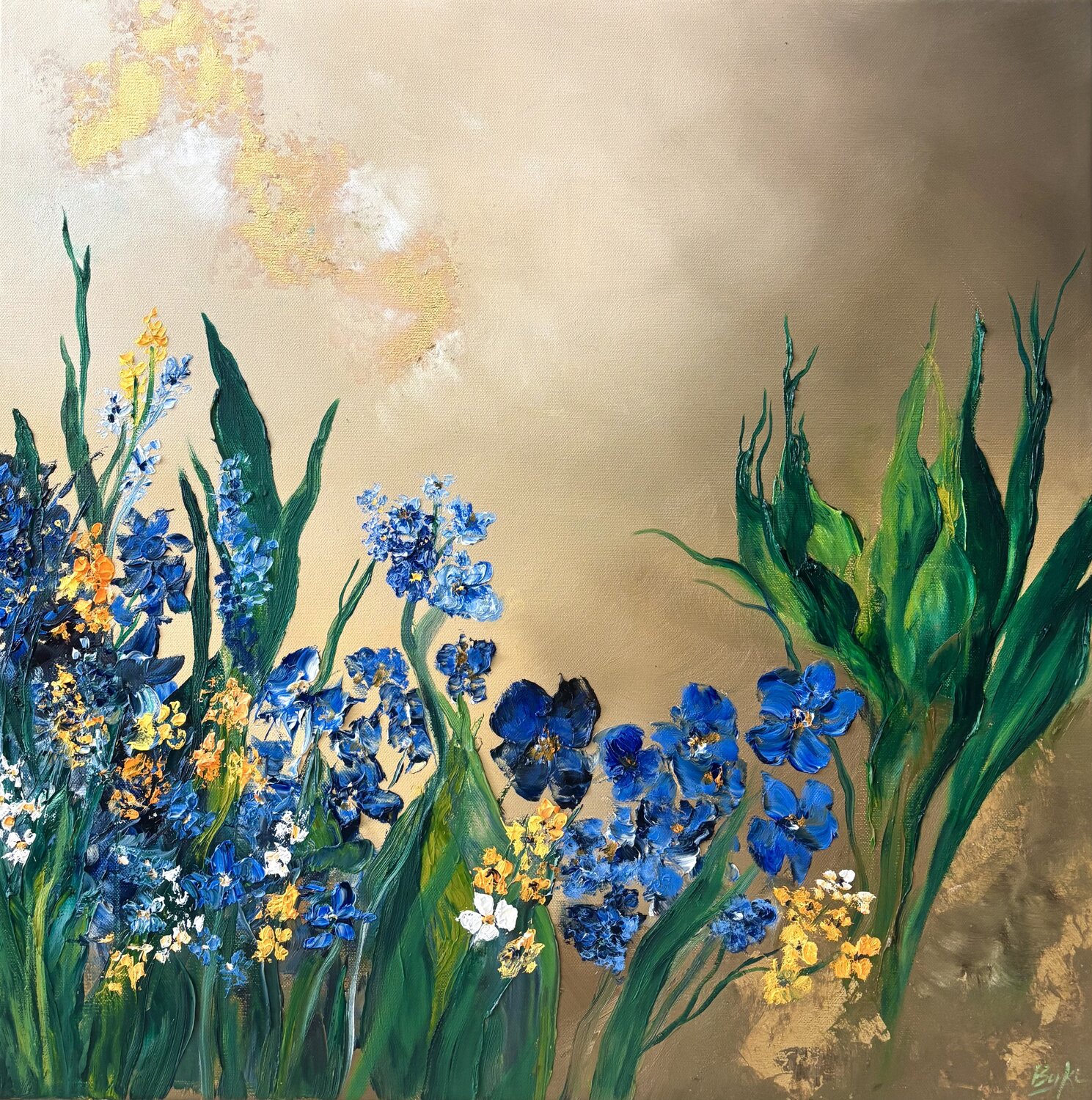 A Floral memory Sumali Piyatissa Original painting for sale