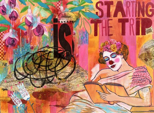 Starting the trip by María Burgaz, Painting for Sale on Select